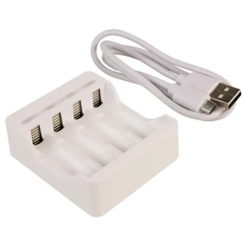 ANSMANN AG Akku-Ladegerät Basic IV + 4× AA 1300mAh^ Akku-ladegeräte