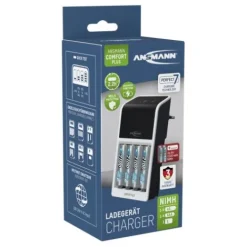 ANSMANN AG Akku-Ladegerät Comfort Plus + 4× AA 2100mAh^ Akku-ladegeräte