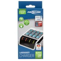 ANSMANN AG Akku-Ladegerät Comfort Smart + 4× AA 2100mAh^ Akku-ladegeräte