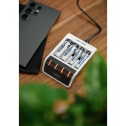 ANSMANN AG Akku-Ladegerät Comfort Smart + 4× AA 2100mAh^ Akku-ladegeräte