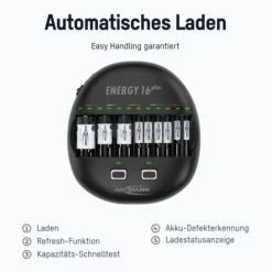 ANSMANN AG Akku-Ladegerät Energy 16 plus^ Akku-ladegeräte