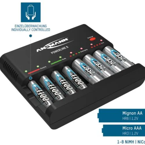 ANSMANN AG Akku-Ladegerät Powerline 8^ Akku-ladegeräte
