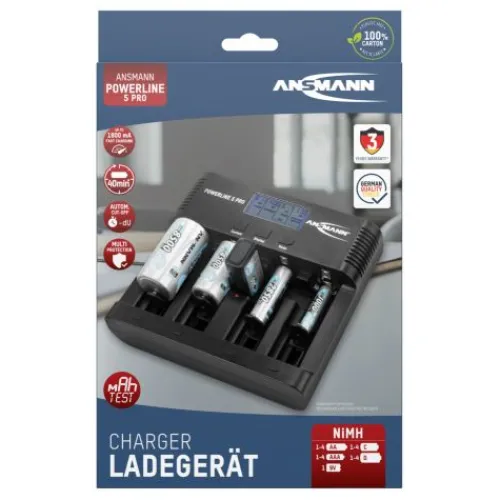 ANSMANN AG Akku-Ladegerät Powerline 5 Pro^ Akku-ladegeräte