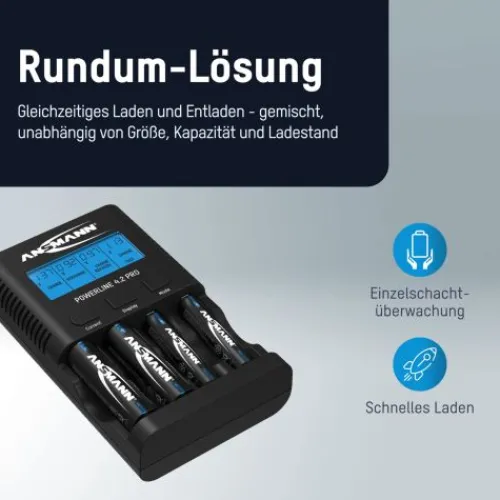 ANSMANN AG Akku-Ladegerät Powerline 4.2 Pro^ Akku-ladegeräte