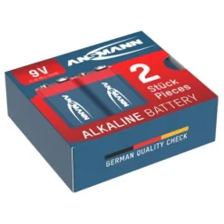 ANSMANN AG Alkaline Batterie Block E / 6LR61 2er Karton^ Batterien