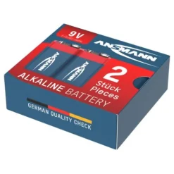 ANSMANN AG Alkaline Batterie Block E / 6LR61 2er Karton^ Batterien