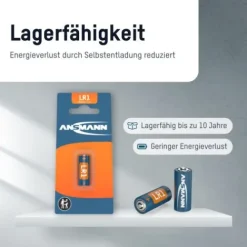ANSMANN AG Alkaline Batterie LR1^ Spezialzellen Batterien