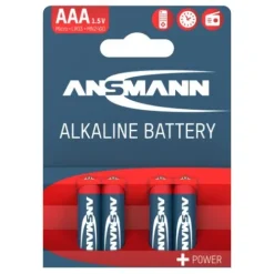 ANSMANN AG Alkaline Batterie Micro AAA / LR03 4er Papierblister^ Batterien