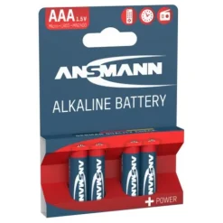 ANSMANN AG Alkaline Batterie Micro AAA / LR03 4er Papierblister^ Batterien