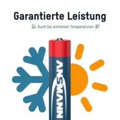 ANSMANN AG Alkaline Batterie Micro AAA / LR03 4er Papierblister^ Batterien
