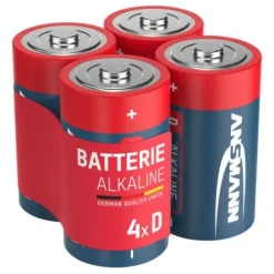 ANSMANN AG Alkaline Batterie Mono D / LR20 4er Karton^ Batterien