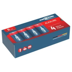 ANSMANN AG Alkaline Batterie Mono D / LR20 4er Karton^ Batterien
