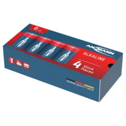 ANSMANN AG Alkaline Batterie Mono D / LR20 4er Karton^ Batterien