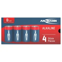 ANSMANN AG Alkaline Batterie Mono D / LR20 4er Karton^ Batterien