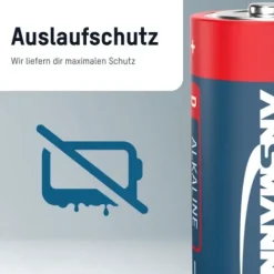 ANSMANN AG Alkaline Batterie Mono D / LR20 4er Karton^ Batterien