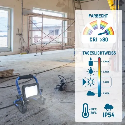 ANSMANN AG Arbeitsstrahler FL800AC kabelgebunden 10 W^ Baustrahler