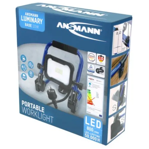 ANSMANN AG Arbeitsstrahler FL800AC kabelgebunden 10 W^ Baustrahler