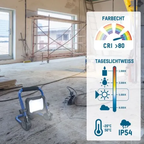 ANSMANN AG Arbeitsstrahler FL800R wiederaufladbar 10 W^ Baustrahler