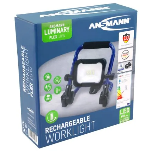ANSMANN AG Arbeitsstrahler FL800R wiederaufladbar 10 W^ Baustrahler