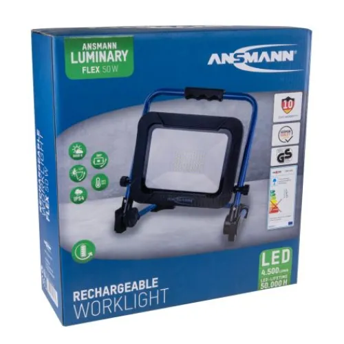 ANSMANN AG Arbeitsstrahler FL4500R wiederaufladbar 50 W^ Baustrahler
