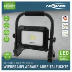 ANSMANN AG Arbeitsstrahler FL20W-R wiederaufladbar 20 W^ Baustrahler