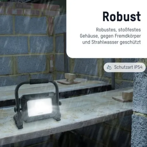 ANSMANN AG Arbeitsstrahler FL50W-R wiederaufladbar 50 W^ Baustrahler