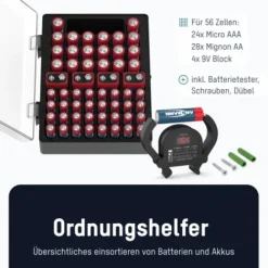 ANSMANN AG Batteriebox 56 mit Batterie-Tester^ Batterientester & Zubehör|Batterien