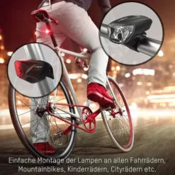 ANSMANN AG Bikelight Combo LED wiederaufladbar^ Fahrrad-lampen