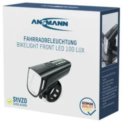 ANSMANN AG Bikelight Front-LED 100lx 1300mAh wiederaufladbar^ Fahrrad-lampen