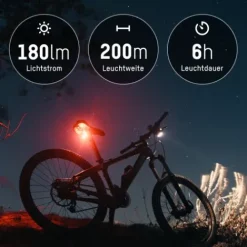 ANSMANN AG Bikelight-Set LED R wiederaufladbar^ Fahrrad-lampen