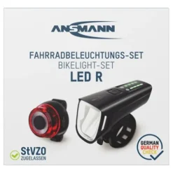 ANSMANN AG Bikelight-Set LED R wiederaufladbar^ Fahrrad-lampen
