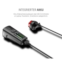 ANSMANN AG Bikelight-Set LED R wiederaufladbar^ Fahrrad-lampen