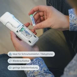 ANSMANN AG Dect NiMH Akku Micro AAA 800 mAh maxE 2er Blister^ Akkus