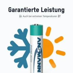 ANSMANN AG Dect NiMH Akku Micro AAA 800 mAh maxE 3er Blister^ Akkus