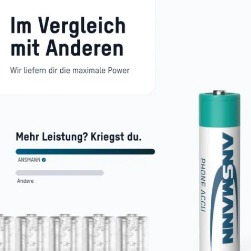 ANSMANN AG Dect NiMH Akku Micro AAA 800 mAh maxE 3er Blister^ Akkus