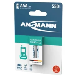 ANSMANN AG Dect NiMH Akku Micro AAA 550 mAh maxE 2er Blister^ Akkus