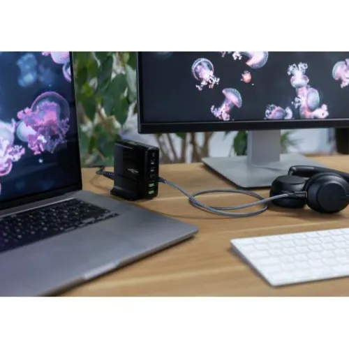 ANSMANN AG Desktop Charger mit Display DC5140PD 140W / 5 A / 140 W / 5 Port^ Usb-ladegeräte