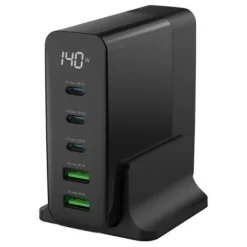 ANSMANN AG Desktop Charger mit Display DC5140PD 140W / 5 A / 140 W / 5 Port^ Usb-ladegeräte