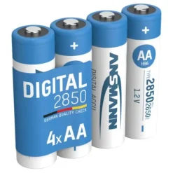 ANSMANN AG Digital NiMH Akku Mignon AA Typ 2850 (min. 2650 mAh) 4er Blister^ Akkus