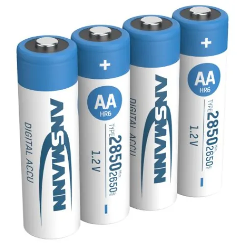 ANSMANN AG Digital NiMH Akku Mignon AA Typ 2850 (min. 2650 mAh) 4er Blister^ Akkus