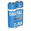 ANSMANN AG Digital NiMH Akku Mignon AA Typ 2850 (min. 2650 mAh) 2er Blister^ Akkus