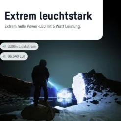 ANSMANN AG Handscheinwerfer Future HS1000FR wiederaufladbar^ Handscheinwerfer