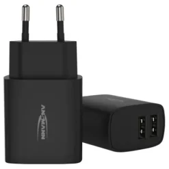 ANSMANN AG Home Charger HC212 schwarz / 2,4 A / 12 W / 2 Port^ Usb-ladegeräte