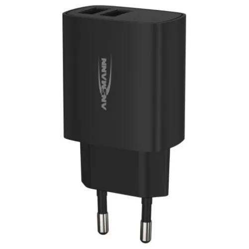 ANSMANN AG Home Charger HC212 schwarz / 2,4 A / 12 W / 2 Port^ Usb-ladegeräte