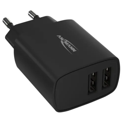 ANSMANN AG Home Charger HC212 schwarz / 2,4 A / 12 W / 2 Port^ Usb-ladegeräte