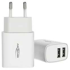 ANSMANN AG Home Charger HC212 weiß / 2,4 A / 12 W / 2 Port^ Usb-ladegeräte