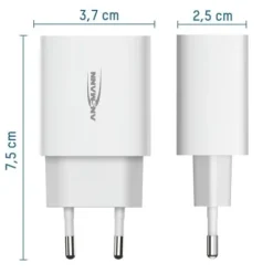 ANSMANN AG Home Charger HC212 weiß / 2,4 A / 12 W / 2 Port^ Usb-ladegeräte