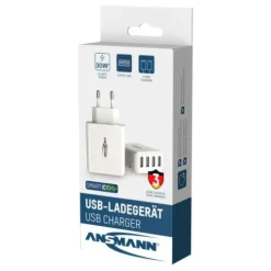 ANSMANN AG Home Charger HC430 weiß / 6 A / 30 W / 4 Port^ Usb-ladegeräte