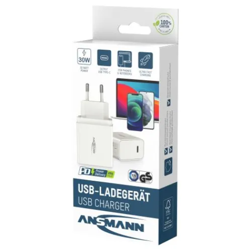 ANSMANN AG Home Charger HC130PD / 3 A / 30 W / 1 Port^ Usb-ladegeräte