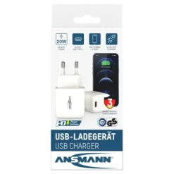 ANSMANN AG Home Charger HC120PD / 3 A / 20 W / 1 Port^ Usb-ladegeräte